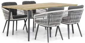 Tuinset 4 personen 180 cm Rope Wit Lifestyle Garden Furniture Western/Montana