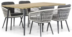 Tuinset 4 personen 180 cm Rope Wit Lifestyle Garden Furniture Western/Montana