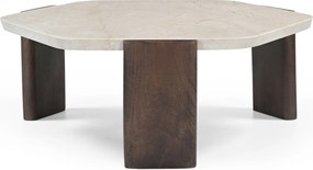 Salontafel Met Marmeren Blad - 95 X 95cm.