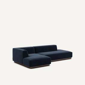 Linker hoekbank XL chenille fluweel, Jacopo