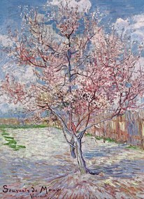 Kunstdruk Souvenir de Mauve - Pink Peach Tree in Blossom, 1888, Vincent van Gogh