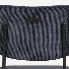 Zuiver Benson Design Eetkamerstoel Donkerblauw
