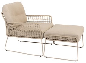 Taste by 4 Seasons Albano loungestoel - latte