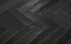 DTG Tempo wandtegel 6.5x25cm zwart mat