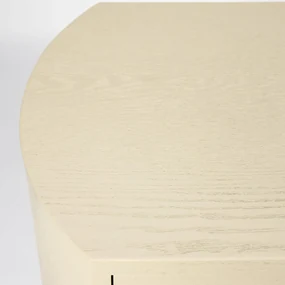 Beige Wandkast Met Rotan Deuren - 80x38x100cm.