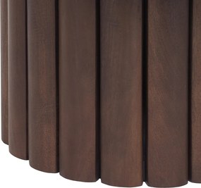 Salontafel Geribbelde Poot - 80 X 80cm.