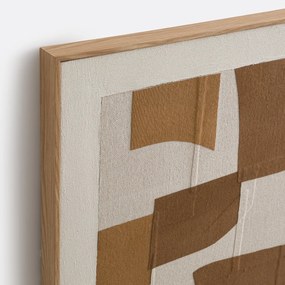 Ingelijst linnen doek, lengte 80 x hoogte 100 cm, SEPYA