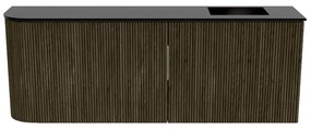 Mondiaz Joya 110cm toiletmeubel ronding links shadow met wastafel faye rechts 1 kraangat urban