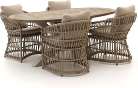 Diningset Intenso | 4 personen | Tuinset teakhout | 5-delig | Kees Smit Tuinmeubelen