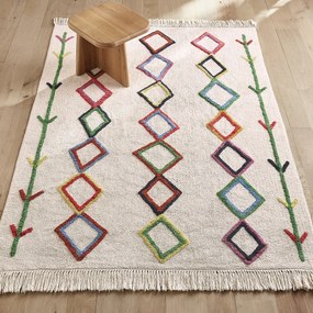 Vloerkleed voor kinderen in bio katoen, Berberstijl, Dybala