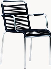 Handgemaakte tuin armleunstoelen Mya Spaghetti, 4 stuks, stapelbaar