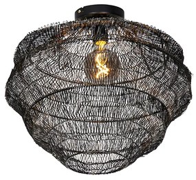 Oosterse plafondlamp zwart 45 cm - Vadi
