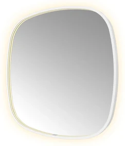 Hotbath &More Contour spiegel deens ovaal 80x80cm wit mat