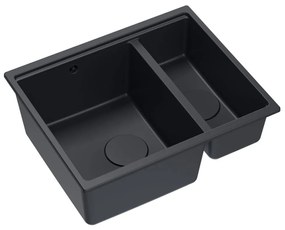 granieten spoelbak Logan 150 Black