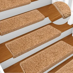 vidaXL Trapmatten 5 st 65x25 cm beige