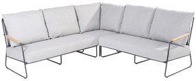 Hoek loungeset 5 personen Aluminium Grijs  4 Seasons Outdoor Balade