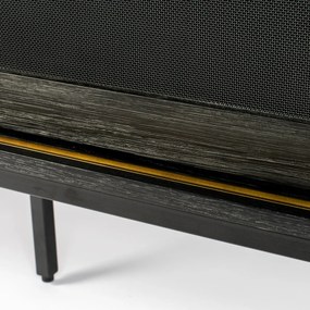 Zuiver Hardy Tv-meubel Met Schuifdeuren Zwart - 160x45x60cm.