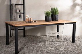 The Outsider Uitschuifbare Tuintafel - Ruben - 150-210cm  - Teak - Zwart - The Outsider