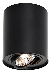 Moderne plafondSpot / Opbouwspot / Plafondspot zwart draai- en kantelbaar AR70 - Rondoo Up Modern GU10 Binnenverlichting Lamp
