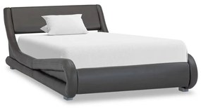 vidaXL Bedframe kunstleer grijs 100x200 cm