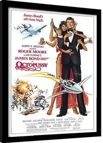 Ingelijste poster James Bond - Octopussy
