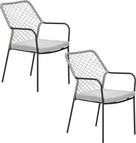 Garden Impressions Ross tuinstoel natural sand - 2 stuks