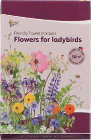 Buzzy seeds Friendly Flowers Lieveheersbeestjes - Strooidoos - Voor 50 m² - Hoogte 50-90 cm