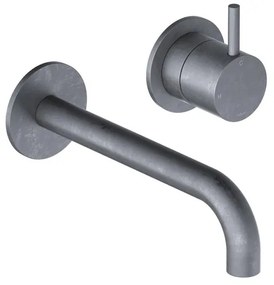 Hotbath Cobber wastafelkraan inbouw 18cm 2 gats verouderd ijzer CB005EXT18AI / HBCB005