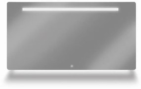 Looox Ml line spiegel - 160x70 led verlichting onder plus geintegreerd SPML1-1600-700