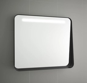 Muebles Polo spiegel met LED-verlichting 100x70cm zwart