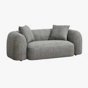 Coco 2-zits Chenille Bank Granietgrijs Dik Chenilledoek - Sklum