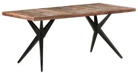 vidaXL Eettafel 180x90x76 cm massief gerecycled hout