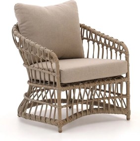 Lounge tuinstoel | Intenso Cameri | Wicker (vlechtwerk) | Taupe | Kees Smit Tuinmeubelen