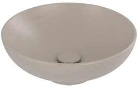 Villeroy & Boch Loop & Friends Opzetwastafel - 42 x 42 x 12 cm - Almond CeramicPlus - zonder overloop 4a4601am