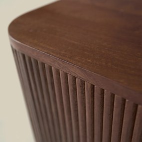 Ribbelhout Salontafel Rechthoekig - 100 X 55cm.