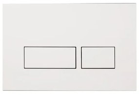 Chelmer bedieningsplaat - rechthoekige knoppen - glans wit