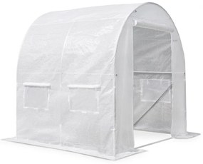 Witte plastic tunnel 2x2m Tuinpunt