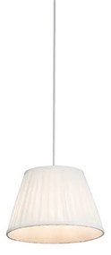 Retro hanglamp crème 25 cm - Plisse