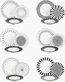 New Bone China serviesset Alice, 6 personen, 18-delig