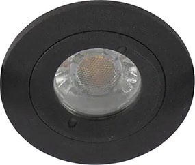 Moderne smart inbouwspot zwart rond incl. WiFi GU10 IP54 - Xena