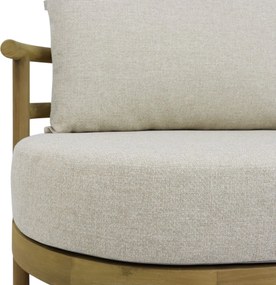 Stoel en Bank Loungeset 5 personen Teak Old teak greywash  Santika Furniture Santika