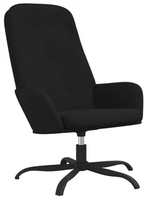 vidaXL Relaxstoel fluweel zwart
