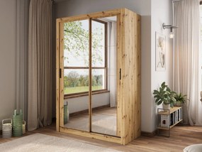 Kledingkast Fresno 152, Artisan eiken, 215x150x60cm, 142 kg, Kledingkast deuren: Schuivend