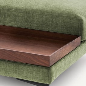 Voetensteun met dienblad, polyester katoen, MODERNISTE, ontwerp Emmanuel Gallina