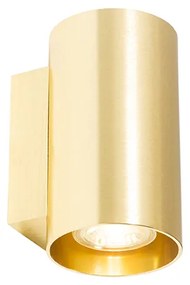 Moderne wandlamp goud rond 2-lichts - Sandy