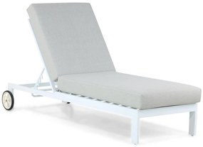 Santika Mulsanne Lounger Aluminium Wit