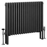 Eastbrook Imperia 3 koloms radiator 85x60cm 1498W antraciet