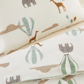 Dekbedovertrek voor babybed, 20% gerecycled katoen, Aubin