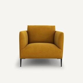 Fauteuil in fluweel, Oscar design E. Gallina