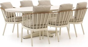 Diningset Apple Bee | 6 personen | Tuinset sintered stone | 7-delig | Kees Smit Tuinmeubelen